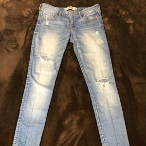 Hollister Distressed Super Skinny Jeans